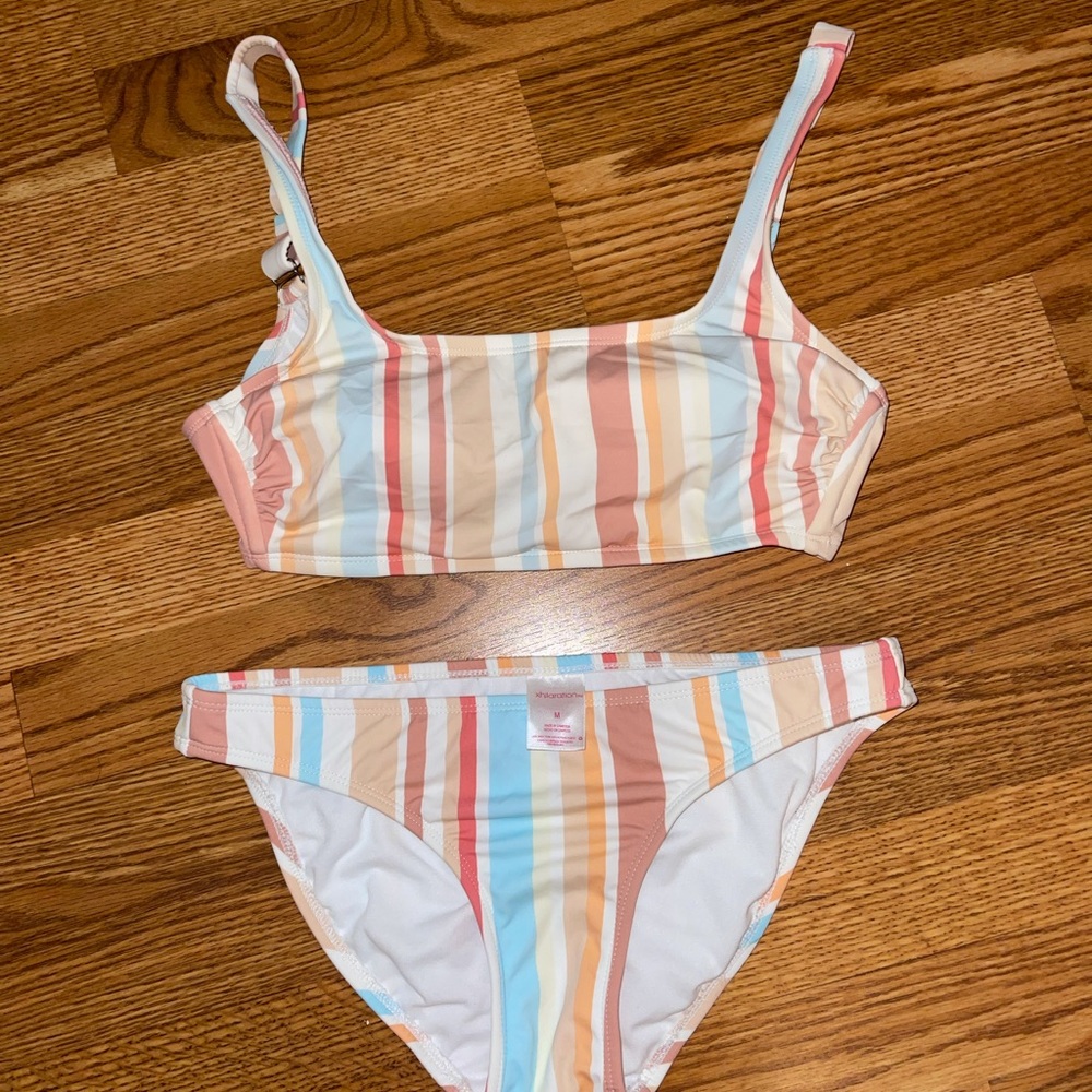 Target striped swimsuit. Worn once!